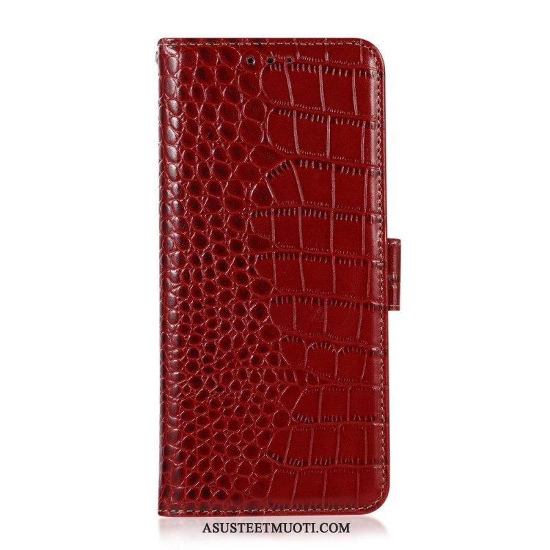 Kotelot Samsung Galaxy M33 5G Crocodile Style Rfid