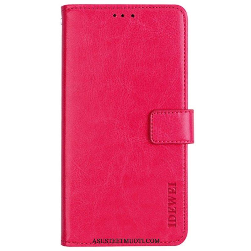 Kotelot Samsung Galaxy M52 5G Nahkajäljitelmä Idewei