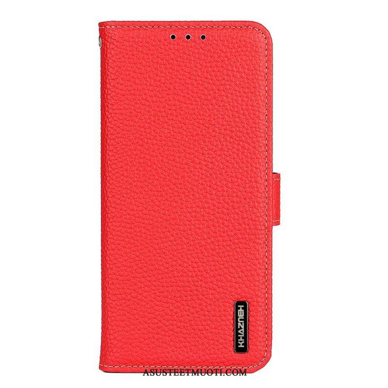 Kotelot Samsung Galaxy M53 5G Khazneh Litsi Nahka