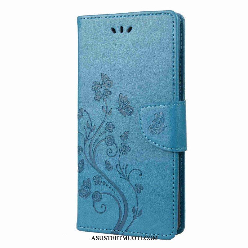 Kotelot Samsung Galaxy M53 5G Suojaketju Kuori Strap Kukat