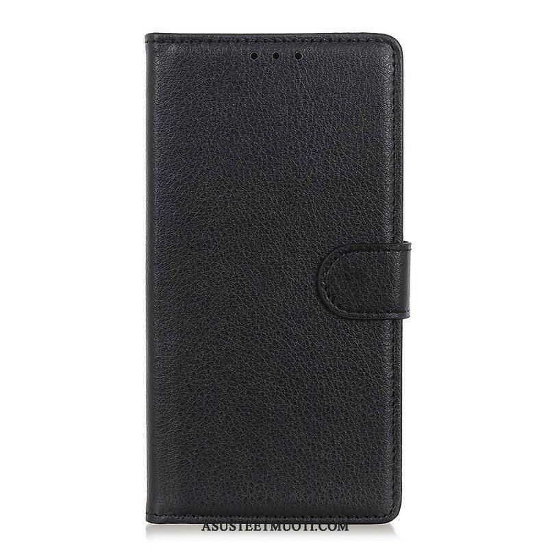 Kotelot Samsung Galaxy S21 5G Perinteinen Litchi Faux Leather