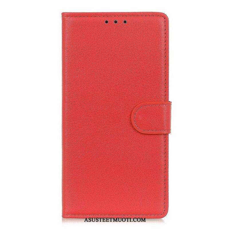 Kotelot Samsung Galaxy S21 5G Perinteinen Litchi Faux Leather