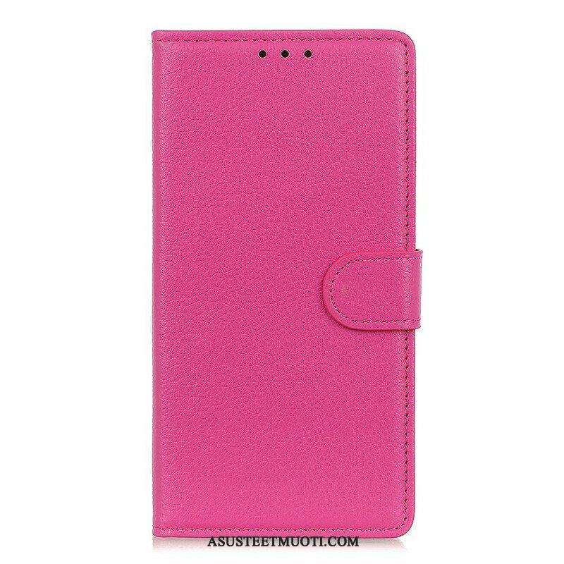 Kotelot Samsung Galaxy S21 5G Perinteinen Litchi Faux Leather