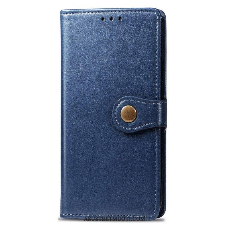 Kotelot Samsung Galaxy S22 Ultra 5G Keinonahkaa Ja Vintage-lukko