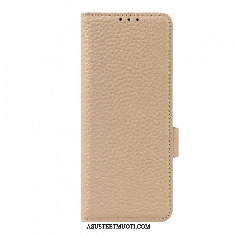 Kotelot Samsung Galaxy Z Fold 3 5G Aitoa Litsi-nahkaa