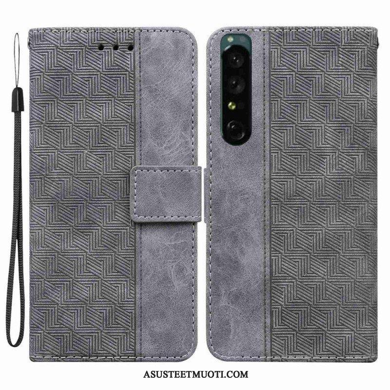 Kotelot Sony Xperia 1 IV Suojaketju Kuori Hihnallinen Kuvio
