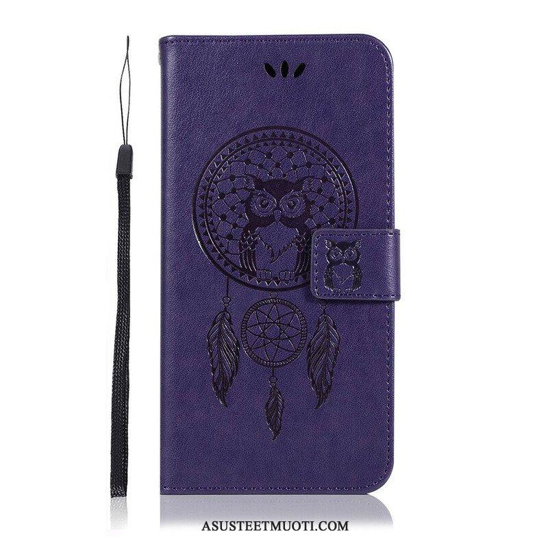 Kotelot Vivo Y20s Nahkaefekti Dreamcatcher Owl