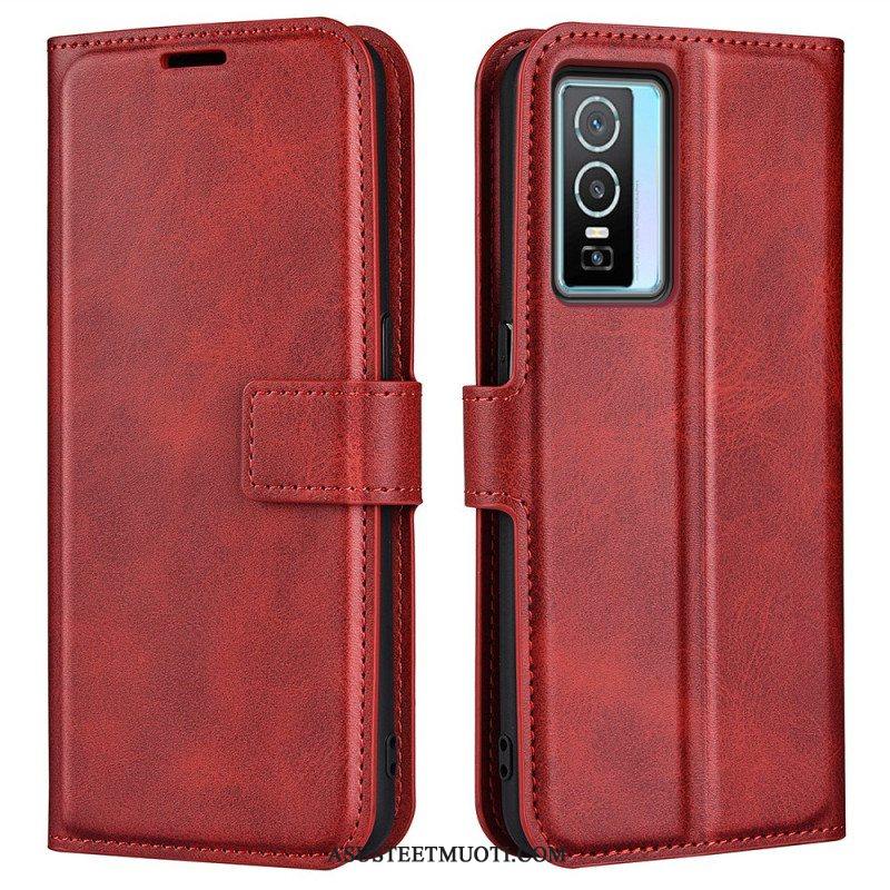 Kotelot Vivo Y76 5G Ohut Extreme Leather -efekti