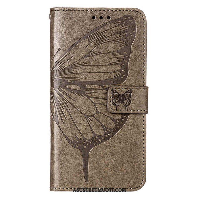 Kotelot Xiaomi 12 Lite Butterfly Design Kaulanauhalla