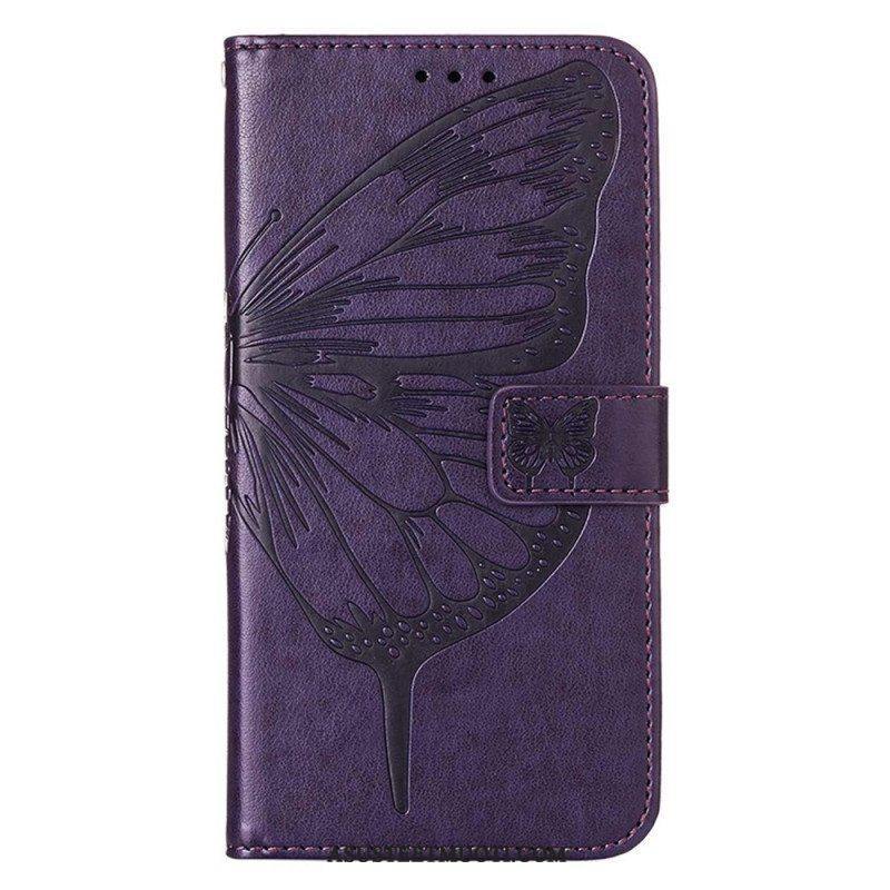 Kotelot Xiaomi 12 Lite Butterfly Design Kaulanauhalla