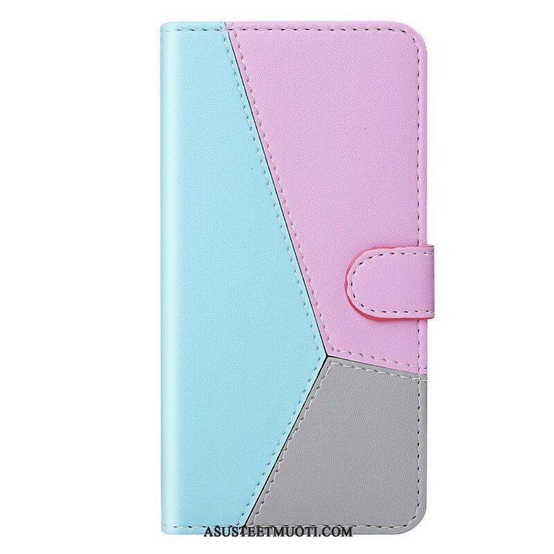 Kotelot Xiaomi Redmi Note 10 / 10S Tricolor Leather Effect