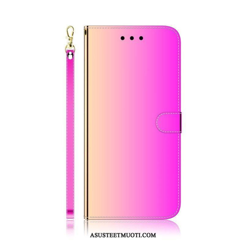 Kotelot Xiaomi Redmi Note 11 / 11S Keinonahkainen Peilin Kansi