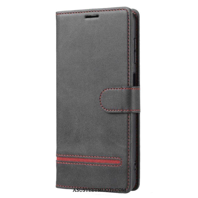 Kotelot Xiaomi Redmi Note 12 5G Line Leather Effect