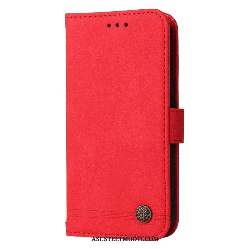 Kotelot Xiaomi Redmi Note 12 5G Nahkatyyli Koristeellisella Niitillä