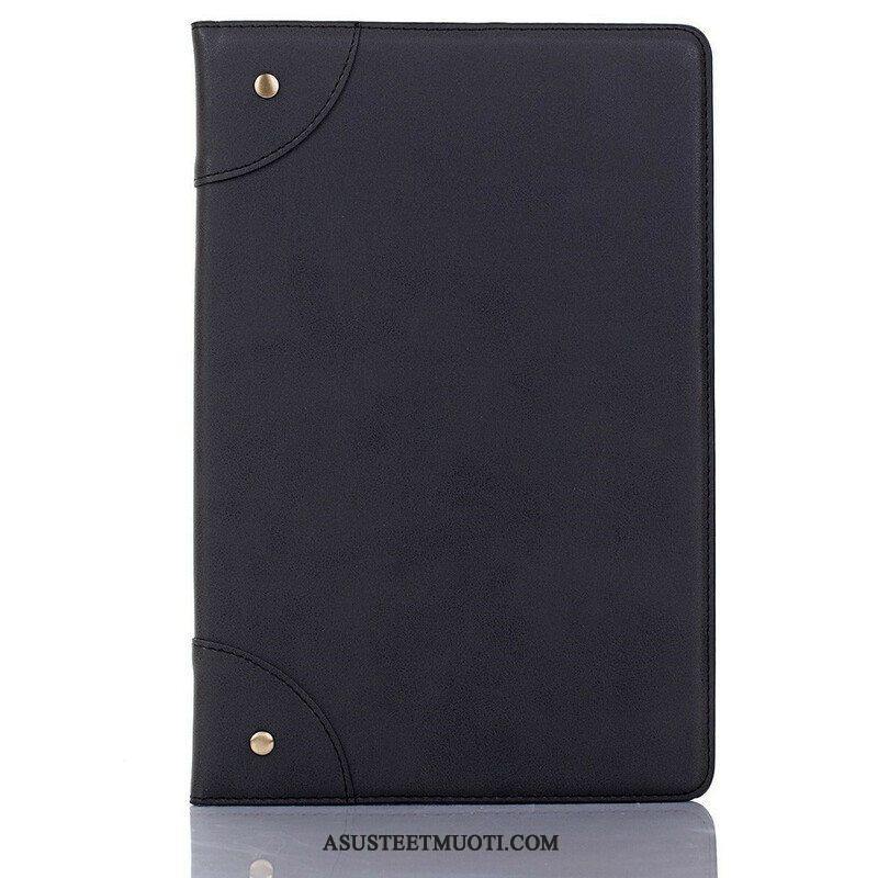 Kuoret Samsung Galaxy Tab A7 Lite Keinonahkaiset Vintage-niitit