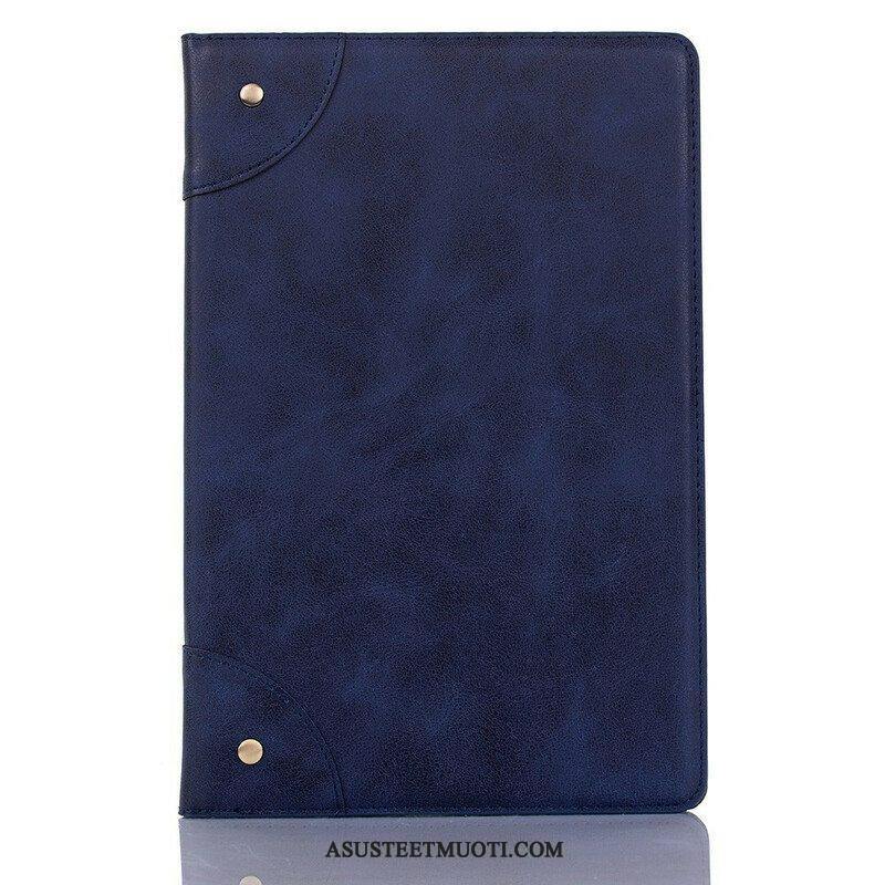 Kuoret Samsung Galaxy Tab A7 Lite Keinonahkaiset Vintage-niitit