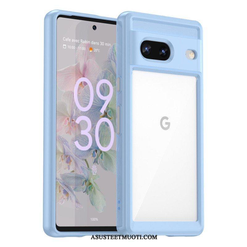 Kuori Google Pixel 7 Läpinäkyvä Hybridi