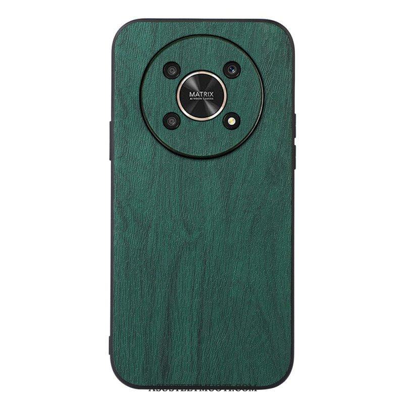 Kuori Honor Magic 4 Lite 5G Faux Leather Wood Effect