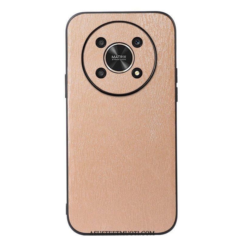 Kuori Honor Magic 4 Lite 5G Faux Leather Wood Effect