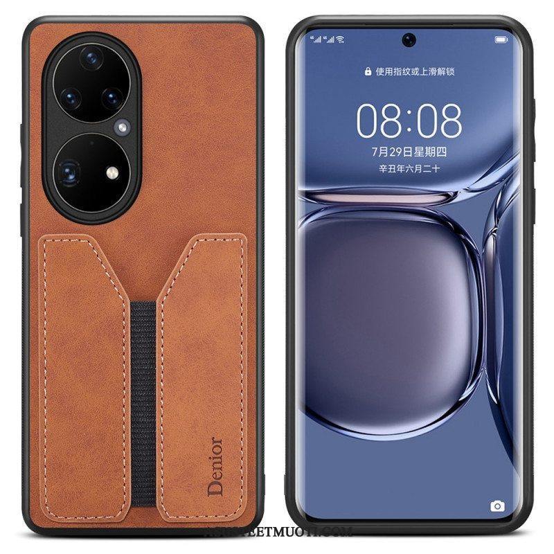 Kuori Huawei P50 Pro Denior Elastinen Korttikotelo