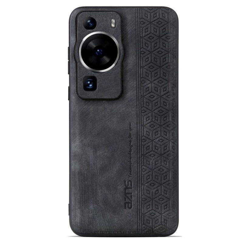 Kuori Huawei P60 Pro Azns-nahkaefekti