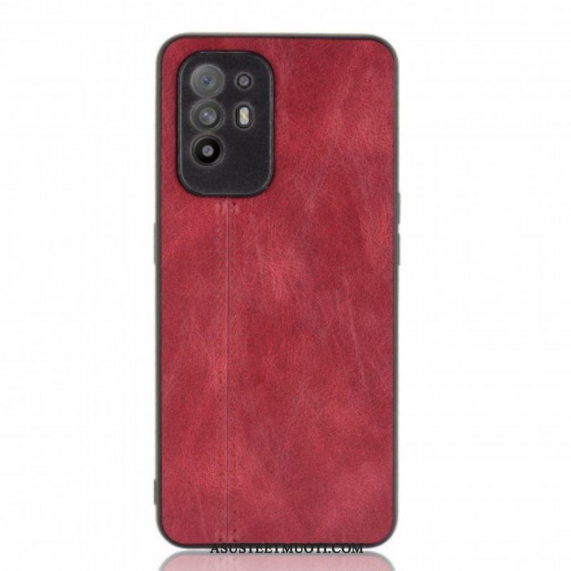 Kuori Oppo A94 5G Couture-nahkaefekti