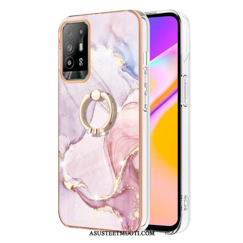 Kuori Oppo A94 5G Marmori Sormuksella