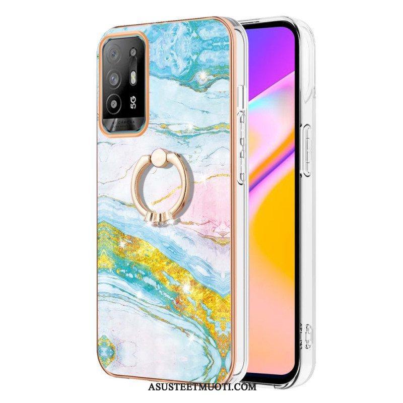 Kuori Oppo A94 5G Marmori Sormuksella