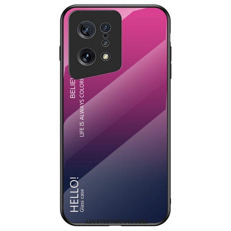 Kuori Oppo Find X5 Karkaistu Lasi Hello