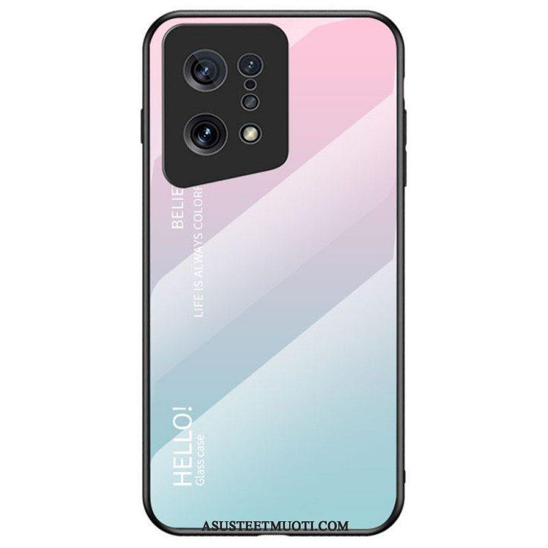 Kuori Oppo Find X5 Karkaistu Lasi Hello