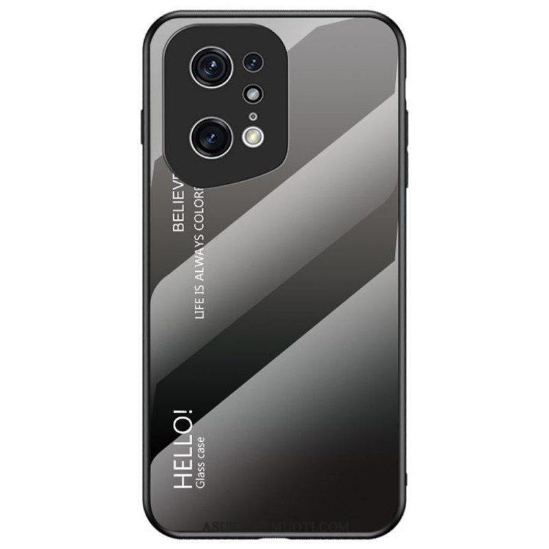 Kuori Oppo Find X5 Pro Karkaistu Lasi Hello