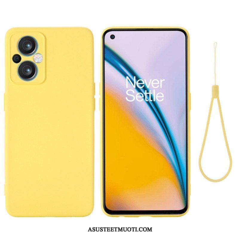 Kuori Oppo Reno 8 Lite Suojaketju Kuori Strappy Nestemäinen Silikoni