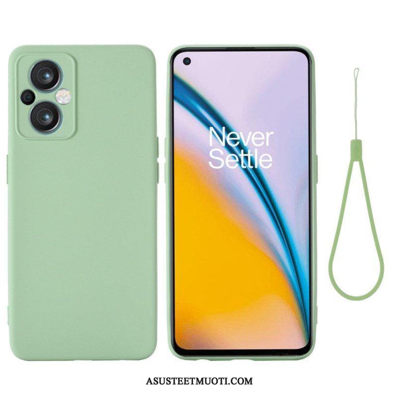 Kuori Oppo Reno 8 Lite Suojaketju Kuori Strappy Nestemäinen Silikoni