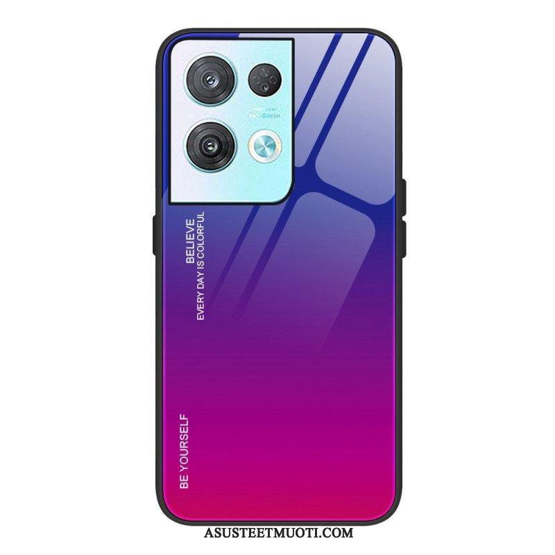 Kuori Oppo Reno 8 Pro Usko Karkaistua Lasia