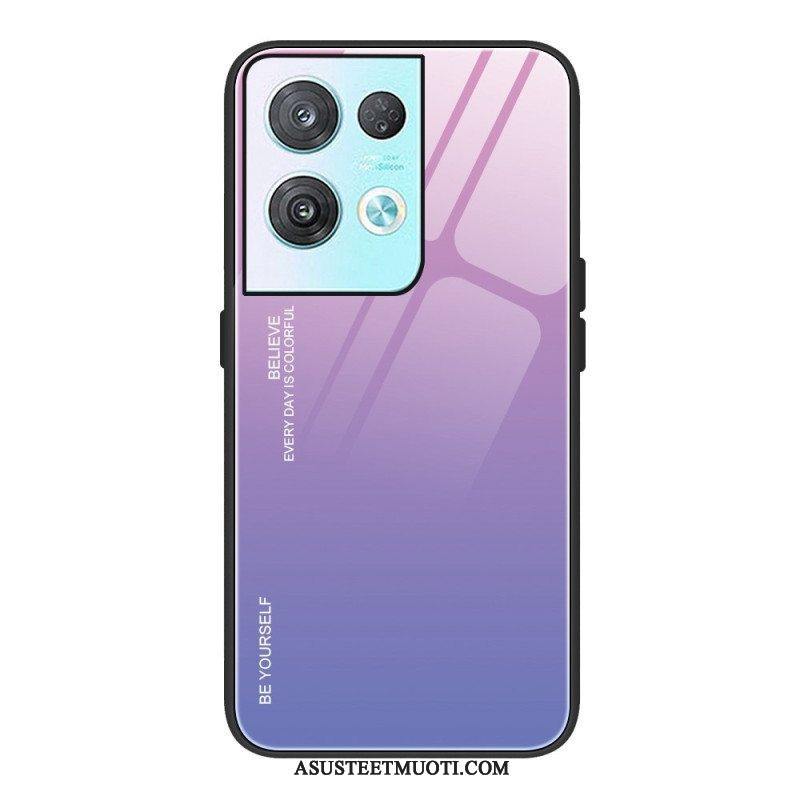 Kuori Oppo Reno 8 Pro Usko Karkaistua Lasia