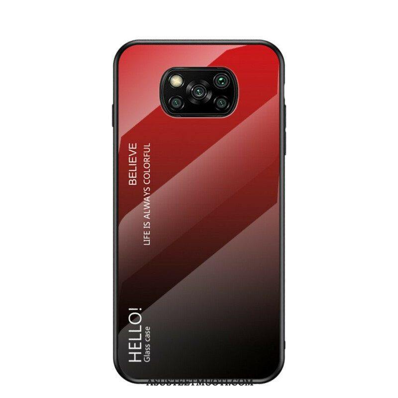 Kuori Poco X3 / X3 Pro / X3 NFC Karkaistu Lasi Hello