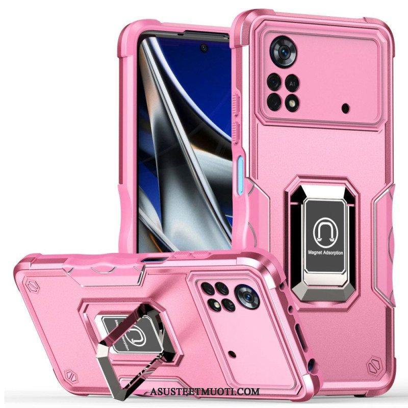 Kuori Poco X4 Pro 5G Metalliefekti Rengastuki