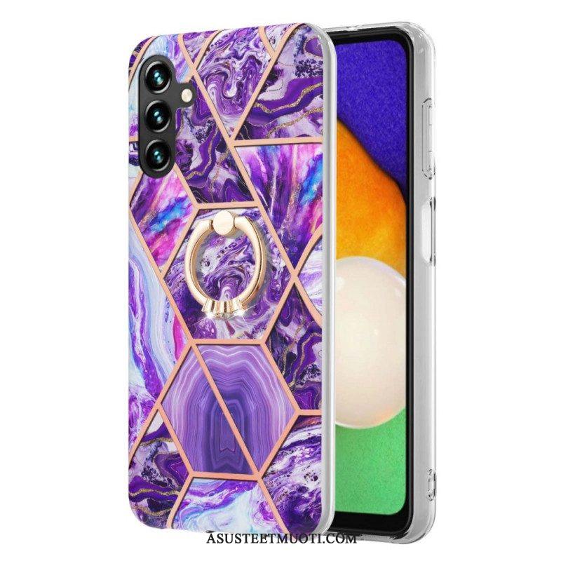 Kuori Samsung Galaxy A13 5G / A04s Geometrinen Marmori Rengastuella