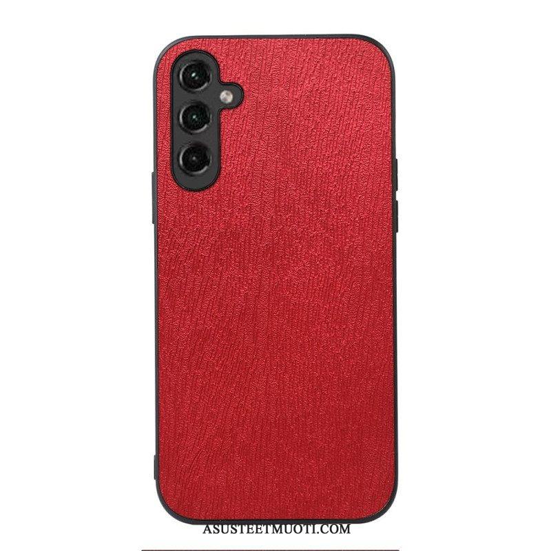 Kuori Samsung Galaxy A14 / A14 5G Faux Leather Wood Effect