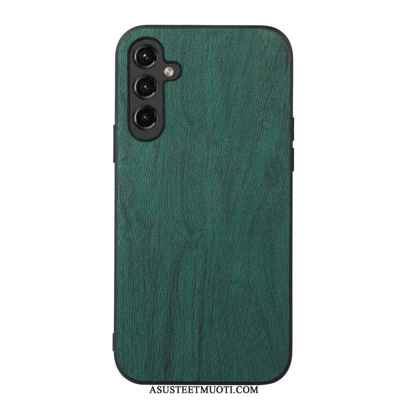 Kuori Samsung Galaxy A14 / A14 5G Faux Leather Wood Effect