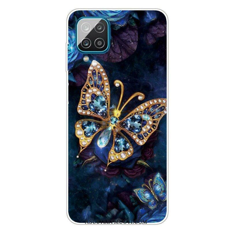 Kuori Samsung Galaxy M12 / A12 Butterfly Luxury