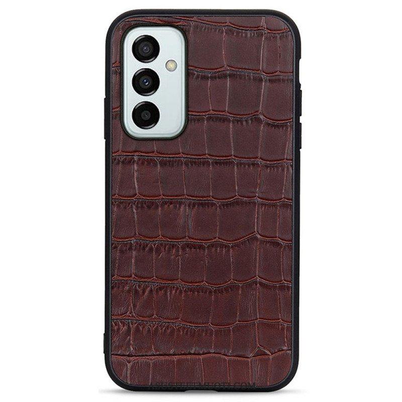 Kuori Samsung Galaxy M23 5G Aito Crocodile Texture -nahka