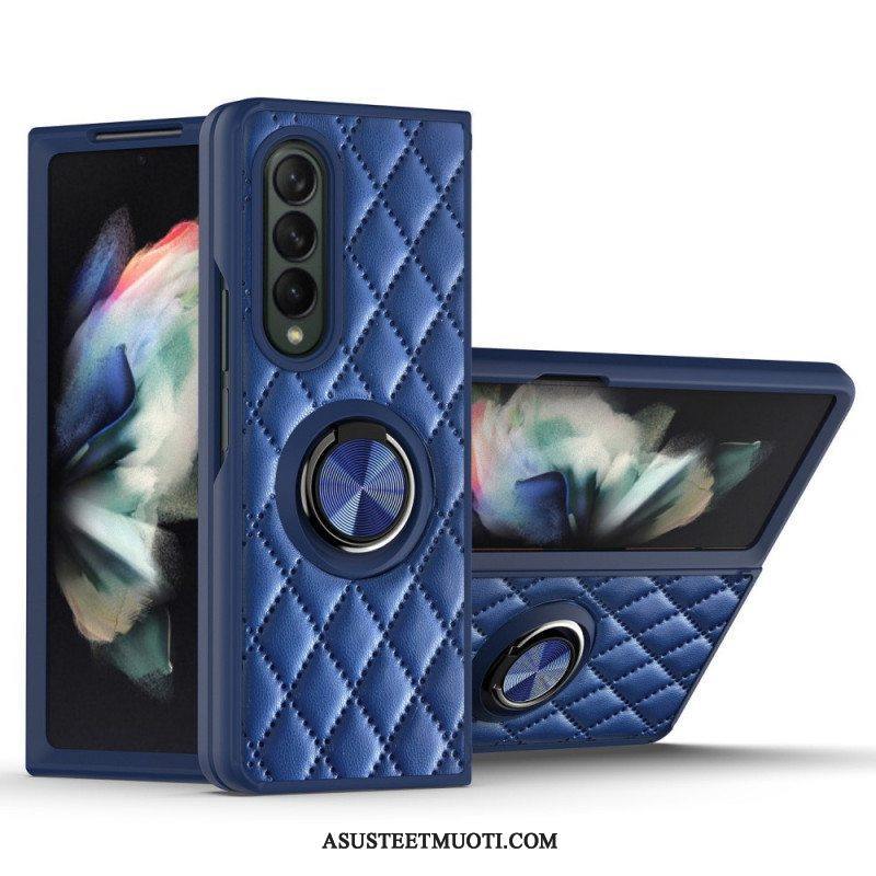 Kuori Samsung Galaxy Z Fold 3 5G Pehmustettu Ring-supportilla