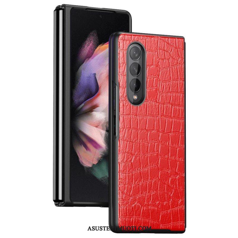 Kuori Samsung Galaxy Z Fold 4 Klassinen Krokotiili