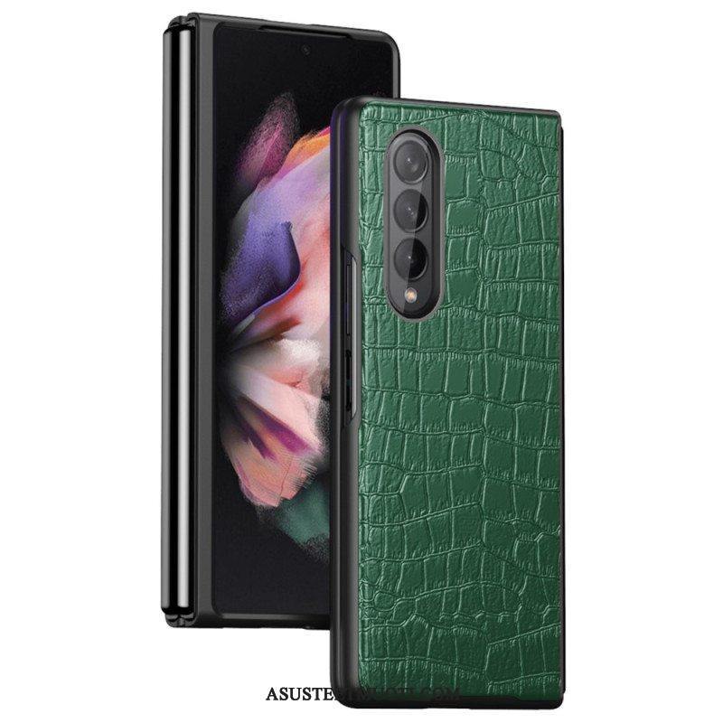 Kuori Samsung Galaxy Z Fold 4 Klassinen Krokotiili