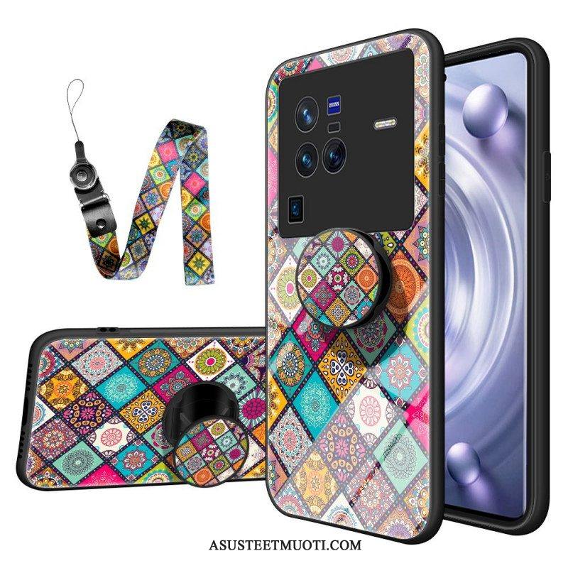 Kuori Vivo X80 Pro Patchwork Magneettipidike