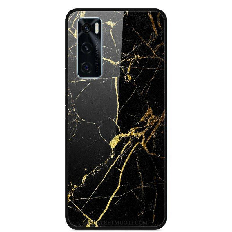 Kuori Vivo Y70 Supreme Marble Karkaistu Lasi