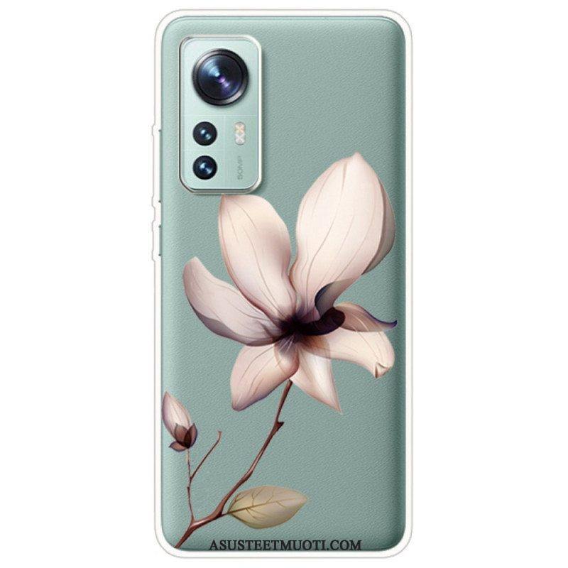 Kuori Xiaomi 12 / 12X Läpinäkyvä Yksi Kukka