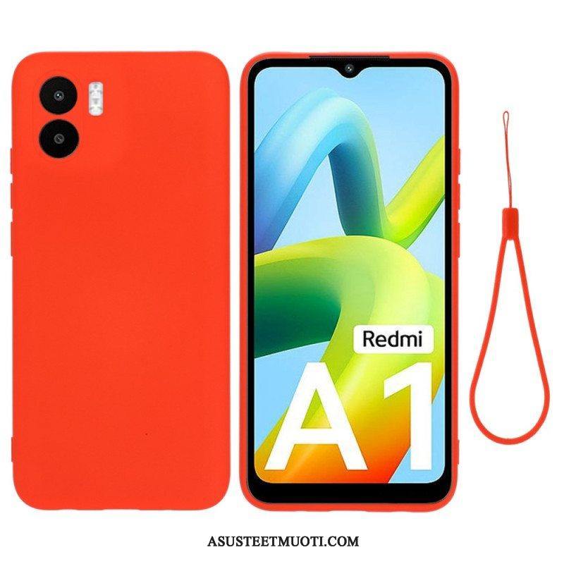 Kuori Xiaomi Redmi A1 Suojaketju Kuori Strappy Nestemäinen Silikoni