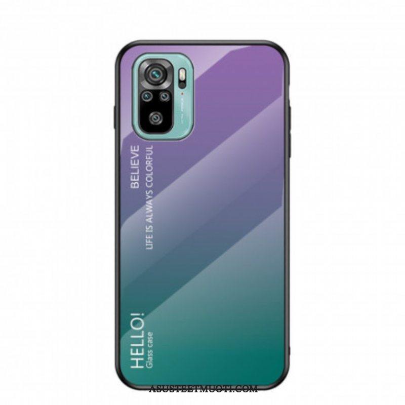 Kuori Xiaomi Redmi Note 10 / 10S Tempered Glass Hei